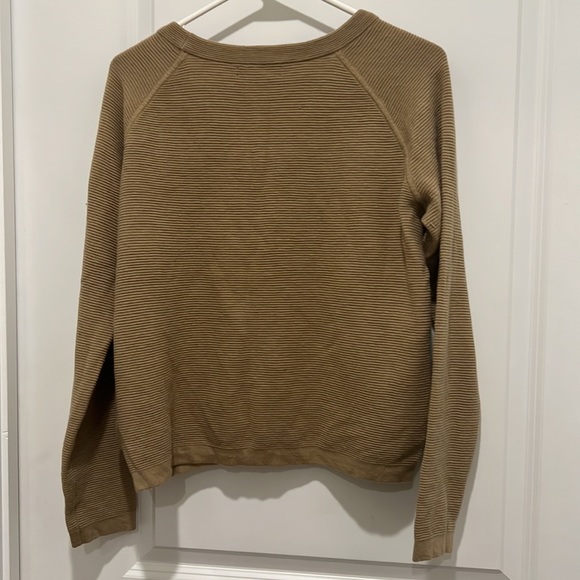 Banana Republic Ribbed Tan Sweater Women’s Size M Medium - Picture 2 of 2